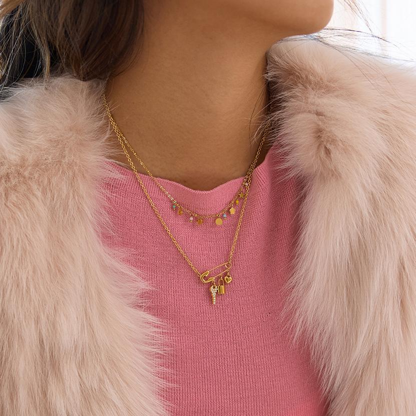 Titanium Steel Paperclip Necklace