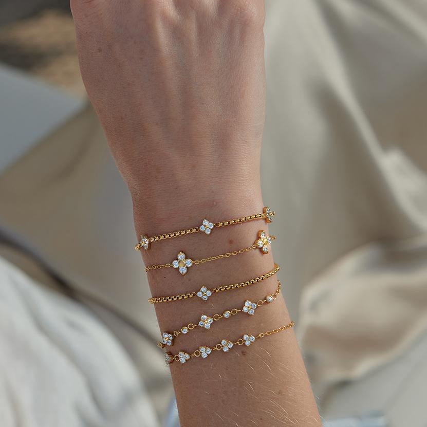 Titanium Steel Clover Series Bracelet