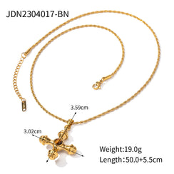 Titanium Steel Cross Series Necklace