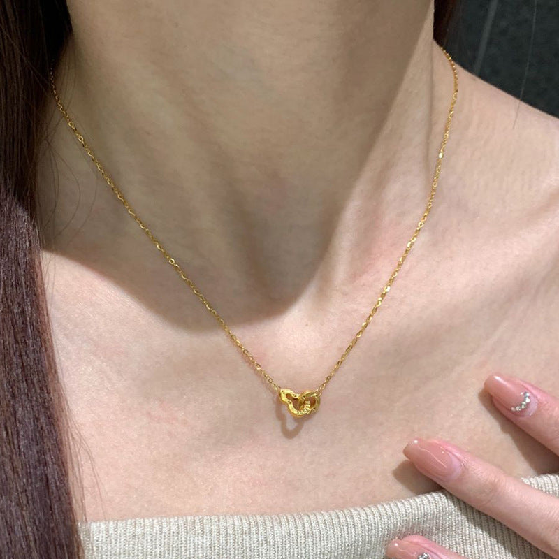 Gourd Double Buckle Necklace