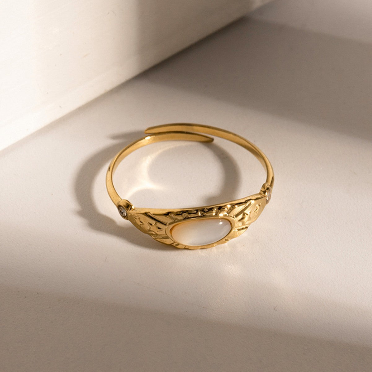 Titanium Steel White Mist Ring