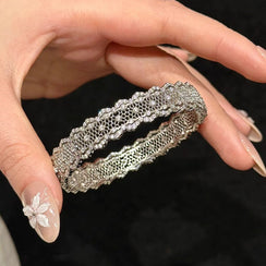 Lace Hollow Out Diamond Bangle