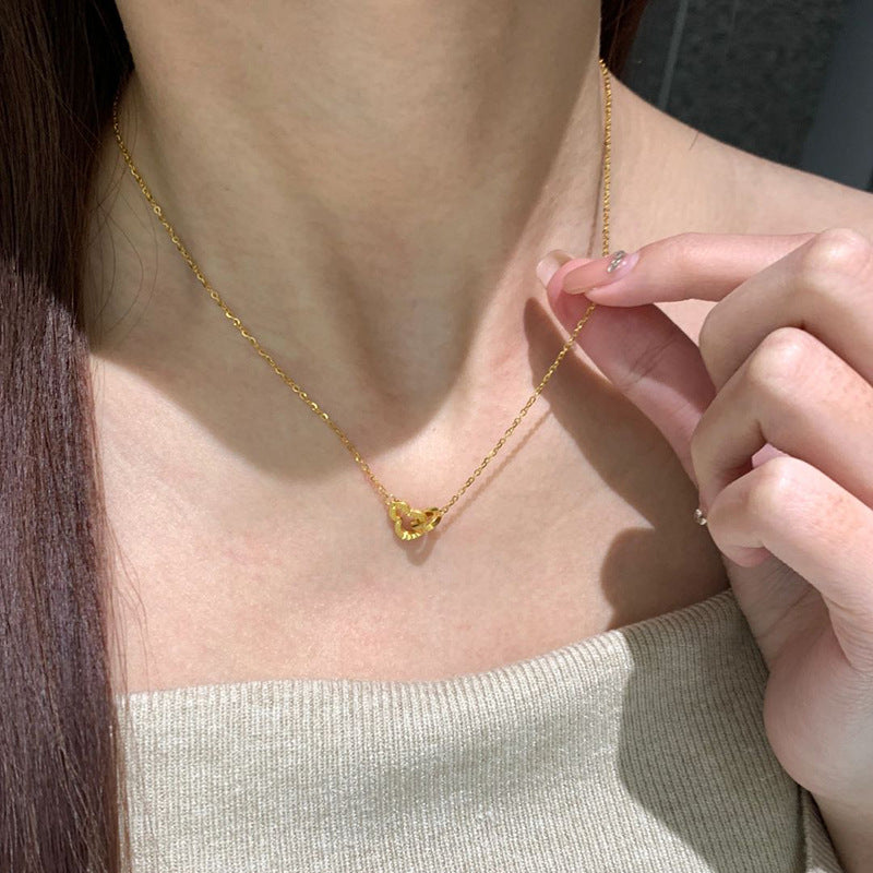 Gourd Double Buckle Necklace
