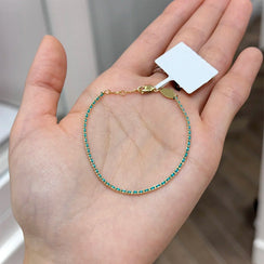 Row Square Zircon Bracelet