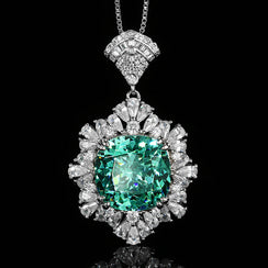 Bird Nest Cut Green Jewelry Set