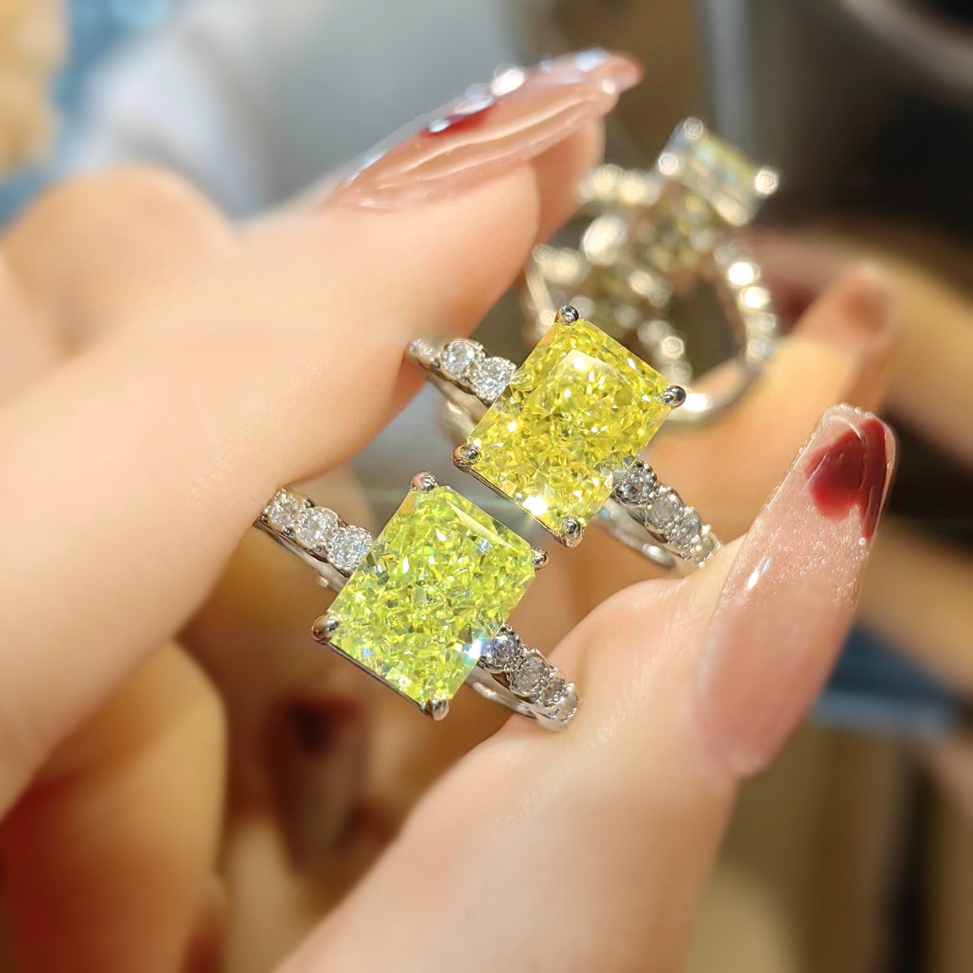 Canary Yellow Zircon Ring